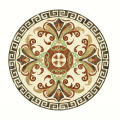 Custom size waterjet medallion marble design